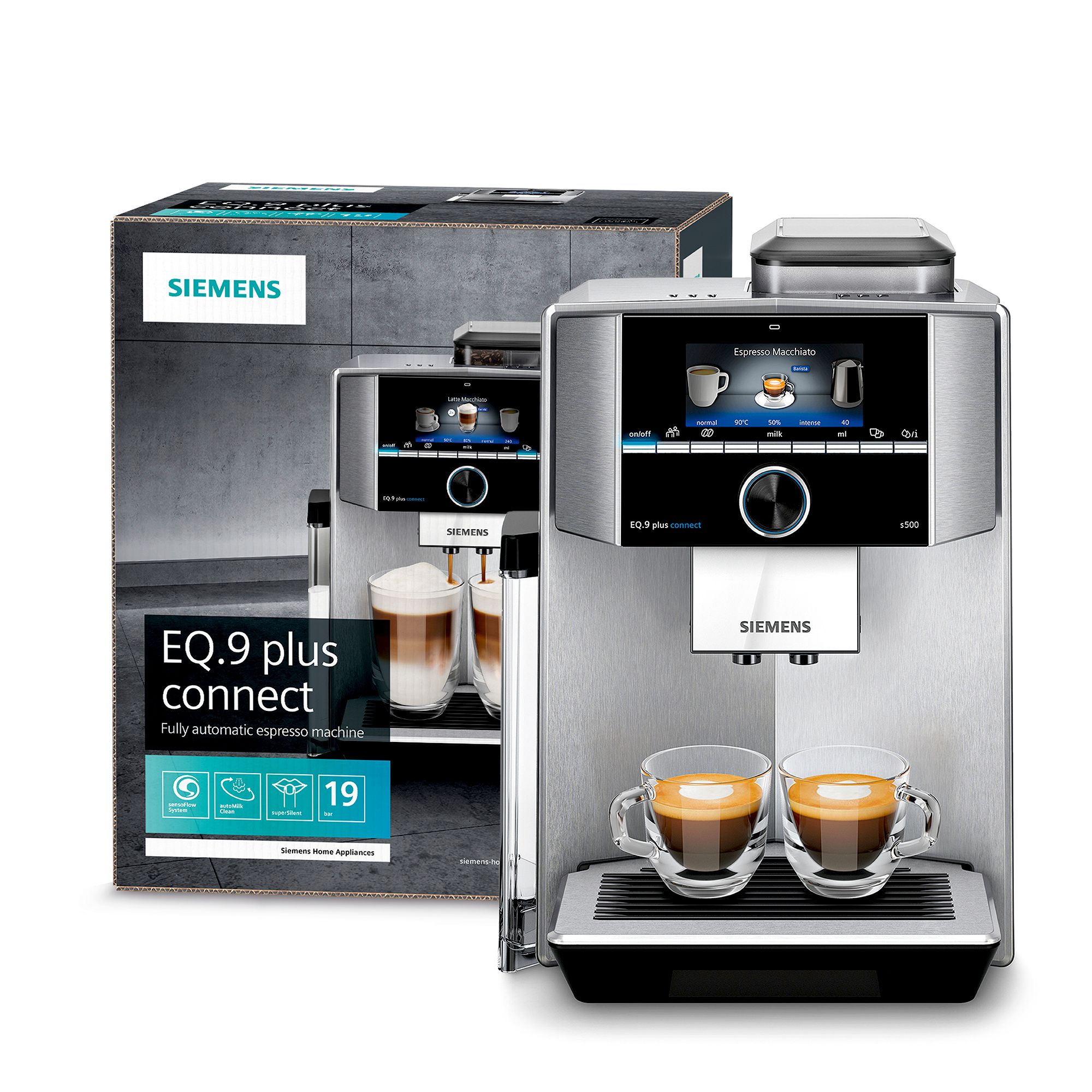 COFFEE MACHINES Siemens Fully automatic coffee machine EQ.9 plus