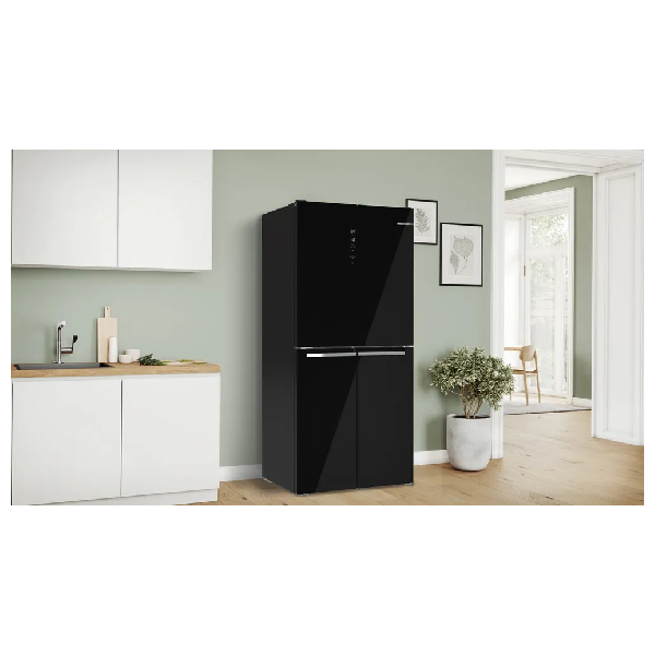 BOSCH Bosch 4Door Refrigerator Series 4 KMC85LBEA Black Glass