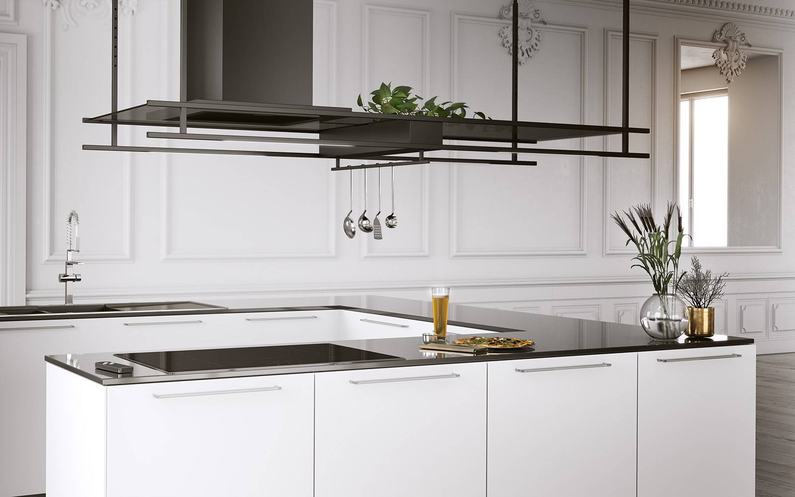 Airforce FRAME island extractor hood 180cm