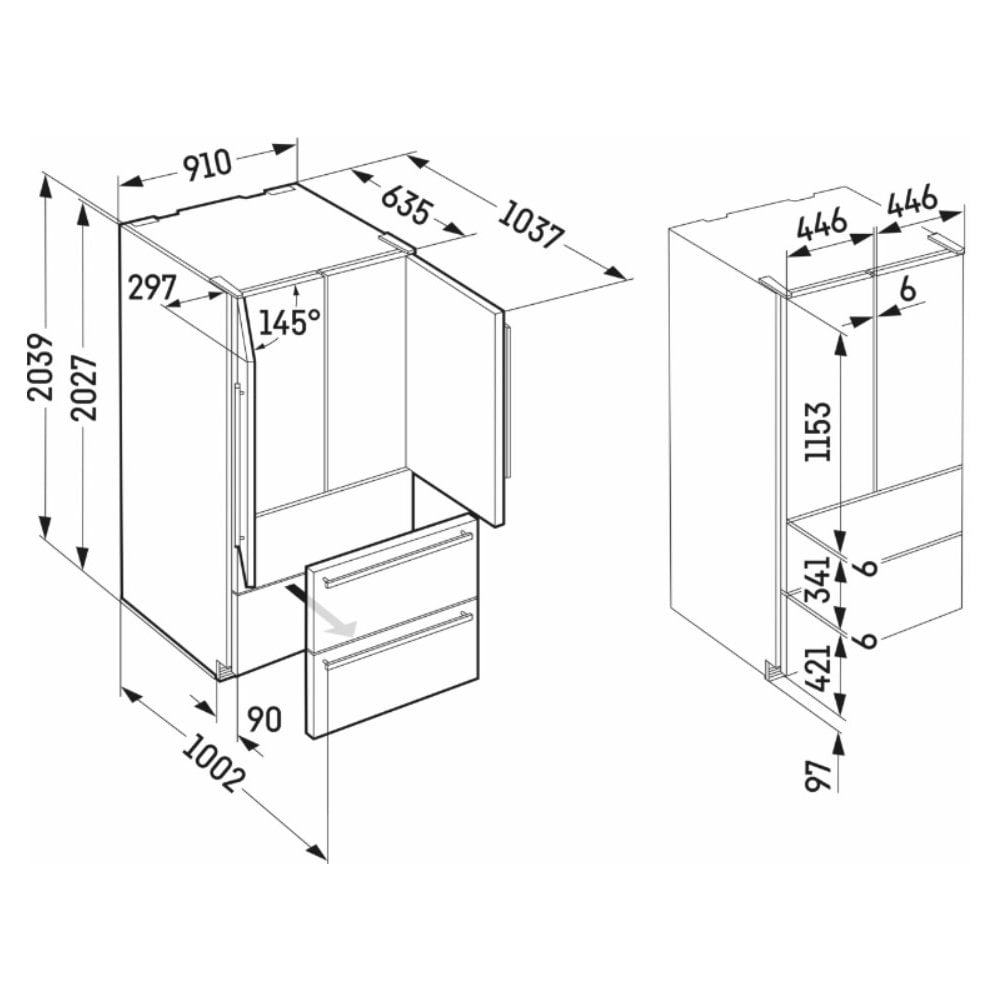 All Products: Liebherr freestanding fridge s/steel CBNste8872