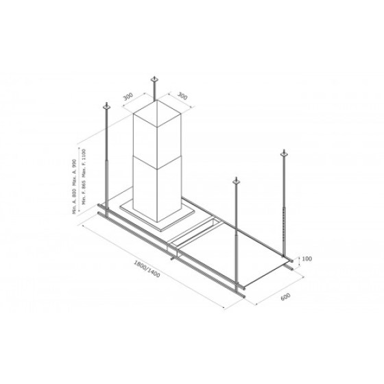 airforce-frame-island-hood-vent-140cm-matt-black