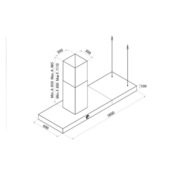 airforce-vis-boxy-island-cappa-isola-180-cm-antracite